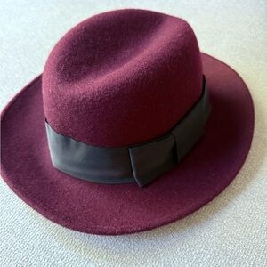 Kate Spade Hats Off Burgundy Hat